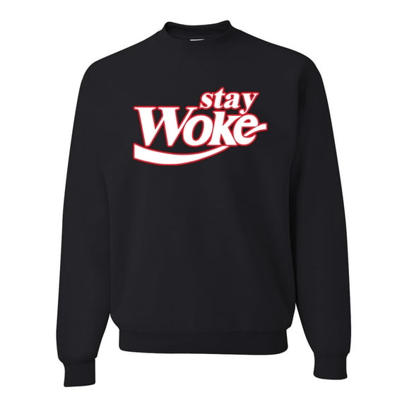 Wild Bobby Stay Woke, Classic Iconic Soda Logo Parody Unisex Crewneck Sweatshirt