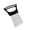 Black with stainless steel handle, variant on Stainless Steel Meat Tenderizer and Onion Slicer Guide, 10-Prong Professional Meat Needle and Vegetable Slicer Support with Ergonomic Handle, Safe Finger Guard for Steak and Potato, Slate Gray