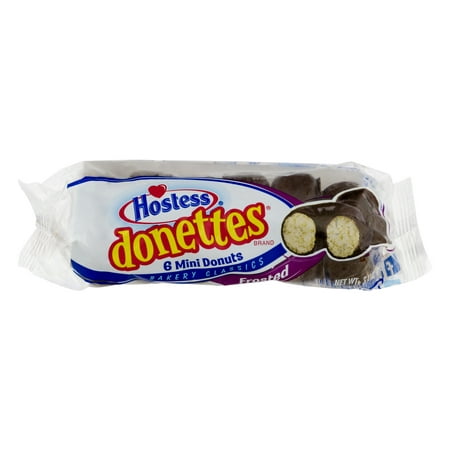 Hostess Donettes Mini Donuts, Frosted, 3 Ounce, 10