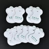 AOWA 10Pcs White Electrode Patch Pads For Digital Therapy Machine Massager Tools