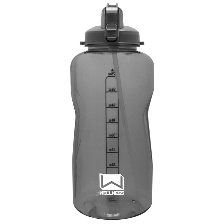 ORIGINAL WHITE pale gray solid color Water Bottle by NOW COLOR
