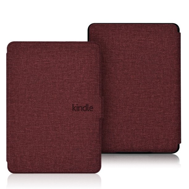 Funda protectora adecuada para Kindle 2022, funda de cuero con estampado de lino, funda protectora edición juvenil