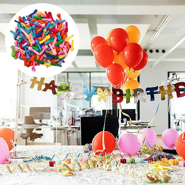 Fiudx Juego de Globos Inflables, 100 Globos de Látex Natural, Decoración Ecológica, Perfectos para Fiestas de Cumpleaños y Celebraciones, Multiusos, Fáciles de Inflar, Paquete de 100 Unidades.