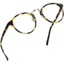 LifeArt Blue Light Blocking Reading Glasses (Round Frame, 2.25 Magnification)