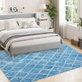 thumbnail image 5 of Hasoo Contemporary Geometric Diamond Area Rug, 5' x 7', Blue, 5 of 5