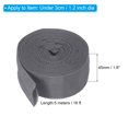 thumbnail image 2 of 1.8" 16FT Protective Hose Sleeve with Snap Fastener, Polyester Fiber Cable Cover Sheath Protection, Gray, 2 of 5