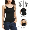thumbnail image 3 of Vaslanda Basic Seamless Camisole for Women Cami Tank Tops with Adjustable Spaghetti Strap, 3 of 6