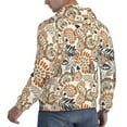 thumbnail image 6 of Uemuo Floral Paisley Pattern Men's Hoodie - Casual Pullover Hoodie with Kangaroo Pocket, Stylish Hooded Sweatshirt for Everyday Wear-X-Large, 6 of 7