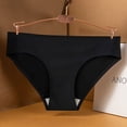 thumbnail image 3 of TrowBridge-bragas sin costuras para mujer, ropa interior transpirable de satén de seda, bragas de Color sólido dulce, lencería Sexy, 3 of 4