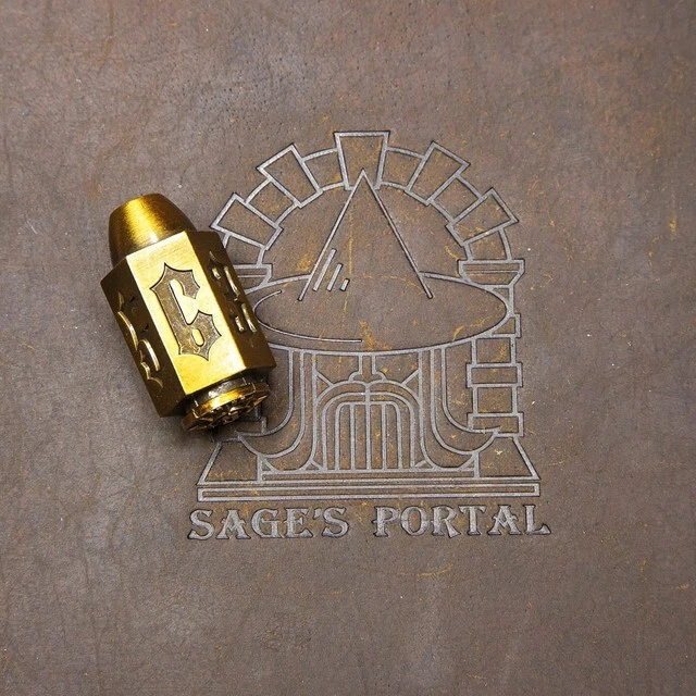 Sage'S Holy Bullet Bronze Metal D6 | Dnd Diceset