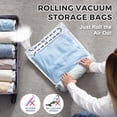 thumbnail image 4 of Travel Vacuum Storage Bags 2 Pack Compressible Bags for Luggage Clothing Storage, 4 of 5
