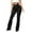 Black jeans for Women, variant on safuny Women's Denim Flare Pants Jeans Fall Low Waist Trousers Fit Casual Daily Trendy Solid Retro Relaxed Girls Dark Blue S