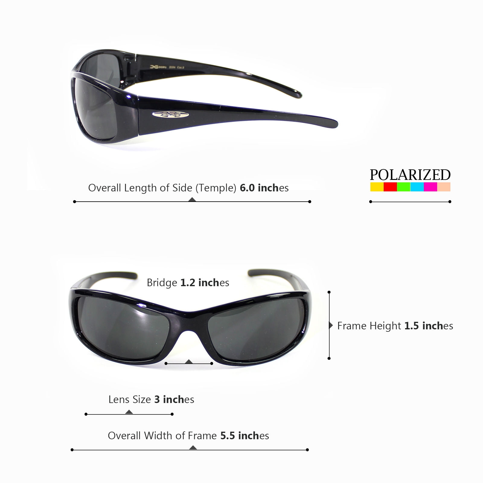 3 PC Men Polarized Sunglasses Wrap Driving PILOT Outdoor sports Glasses Blue l 