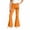Z255 Orange, variant on Landzoo Girls Flared Pants Bowknot Graphic Slim Fit High Waisted Fall Casual Kid Girls Trousers
