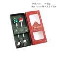 thumbnail image 3 of Juego de cucharas y tenedores de acero inoxidable para el hogar, 2 piezas, vajilla de Navidad para Año Nuevo, regalos para niños, decoraciones navideñas, 3 of 5
