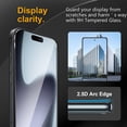 thumbnail image 2 of JP 3 Pack Screen Protector & 3 Pack Camera Lens Protector for iPhone 17, with 9H Hardness, Anti-Fingerprint, Scratch Resistant, Easy to Install & Case Friendly Design, 2 of 7