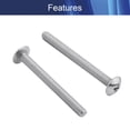 thumbnail image 3 of AVEKI 15 Pcs M4x40mm Vis de Machine Phillips Croix Vis de Tête de Ferme Entièrement Filetage 304 Vis à Tête Ronde en Acier Inoxydable Boulons pour Fixation Composant, Attaches Industrielles et de Construction 0601M, 3 of 6