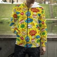 thumbnail image 3 of Sudadera con capucha y estampado 3D de dibujos animados, sudadera con cremallera y letras explosivas, estilo punk y grafiti, para hombres, mujeres y niños, ropa de calle de moda, 3 of 5