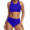 thumbnail image 1 of Women High Waisted Bikini Push Up Two Piece Swimsuits Swimsuit Two Piece Ruched High Waist Print Bikini Set Swim Shorts for Women plus Size 4x plus Size Swim Shorts for Women Cute Bikinis for Women, 1 of 6