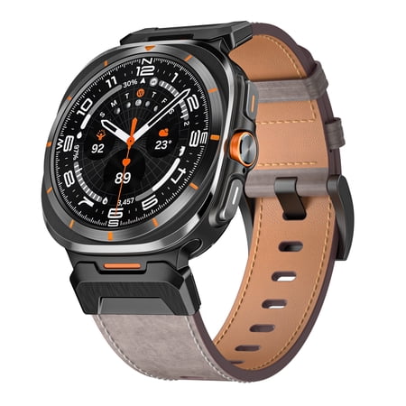Leather Band Replacement Strap For Samsung Watch Galaxy Watch Ultra