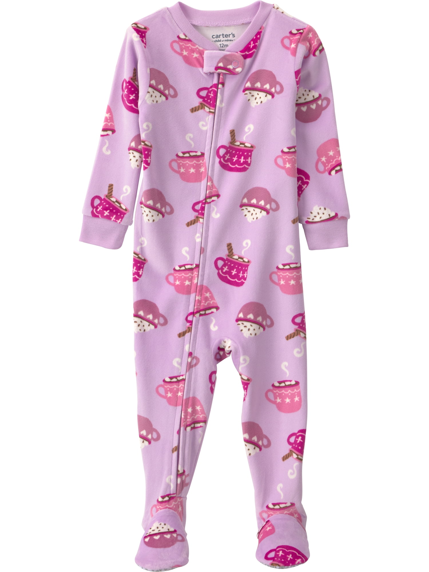 Carter's Child of Mine Baby and Toddler Cozy Pajama, 2-Pack, One-Piece, Sizes 12M-5T