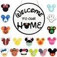 thumbnail image 1 of Letrero decorativo para puerta SUPYFD con forma de ratón con 18 iconos intercambiables, 1 of 8