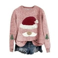 thumbnail image 4 of Aloohaidyvio Sweatshirts Ugly Christmas Sweater Funny Santa Crewneck Sweatshirts Holiday Party Pullover Long Sleeve Knit Tops, 4 of 4