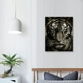 thumbnail image 3 of COMIO  Wild Animals Canvas Wall Art Tiger Paintings Poster Wildlife Pictures Art Prints Fierce Beast Wall Decor for Living Room Bedroom, 3 of 4