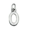 thumbnail image 1 of Sterling Silver 30" 1mm Box Chain Small Number Zero 0 Pendant Necklace, 1 of 2