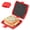 Red, variant on Microwave Sandwich Maker Portable 3 Minute Microwave Toastie Grill Safe Panini Press Dishwasher Safe for Travel Office Dorm RV
