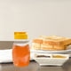 thumbnail image 2 of 4 frascos de miel vacíos, botellas exprimibles, dispensadores de miel de plástico con tapas, recipientes rellenables para condimentos, jarabe de arce, ketchup, mostaza y aderezo para ensaladas, 2 of 8