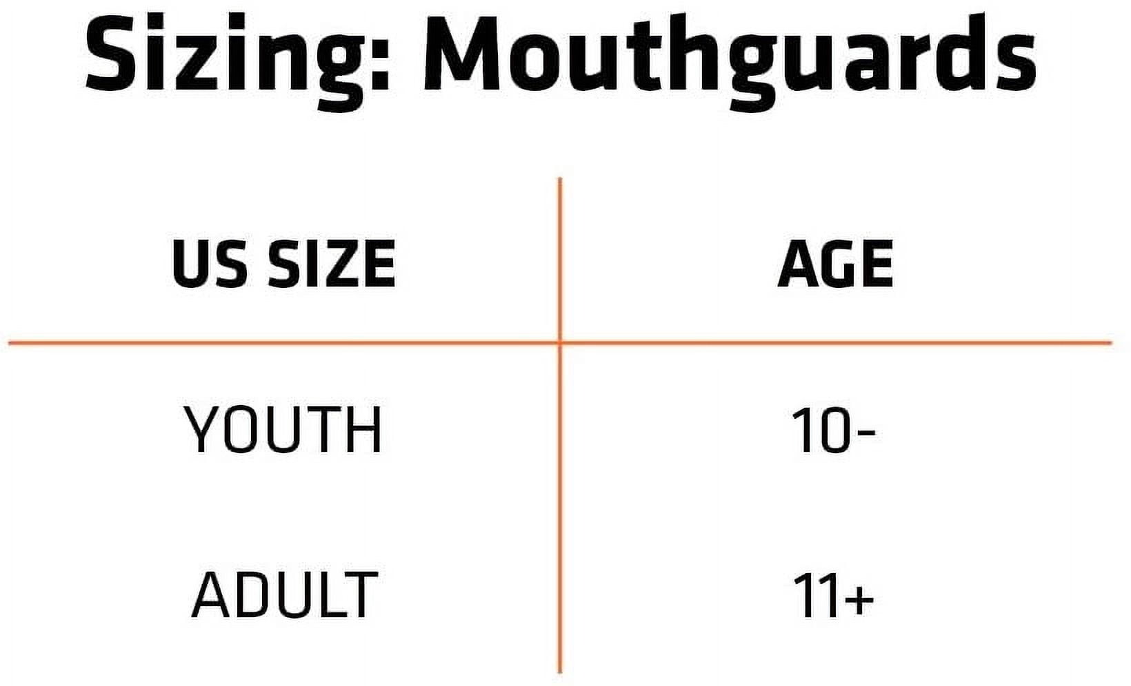 Shock Doctor 4100 Braces Mouthguard, Youth STRAPLESS, RED