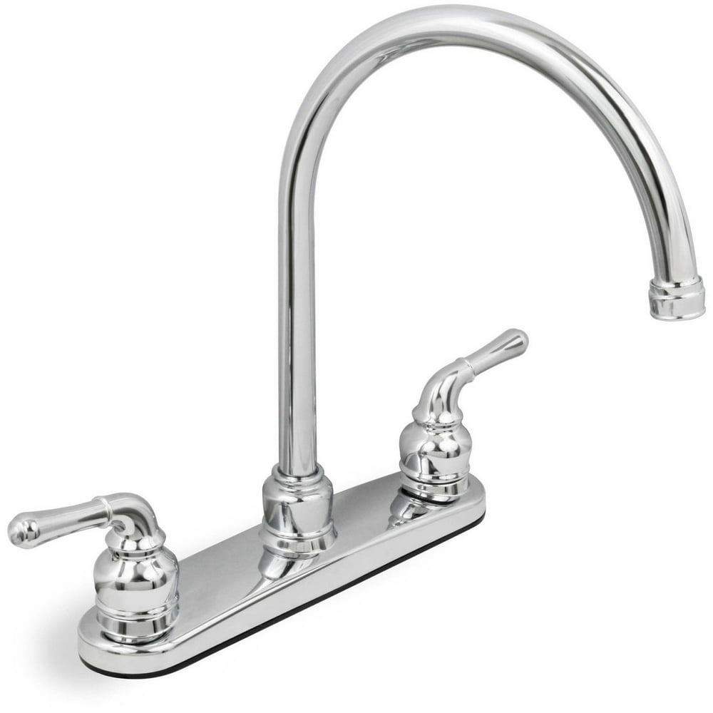 Lead Free TwoHandle Kitchen Faucet, Chrome