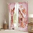 thumbnail image 3 of Manfei Christmas Dessert Cabin Curtains Pack of 2 (42x84 Each), Cartoon Gingerbread Man Curtains Blackout, Teens Girls Kids Bedroom Curtains, Living Room Curtains Decor, 3 of 6