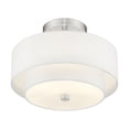 thumbnail image 3 of Livex Lighting Claremont Ceiling Mount in Brushed Nickel, 3 of 14