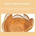 thumbnail image 2 of HAMPPLIES 1Pcs Synthetic Material Fruit Storage Containers for Home Organization with Simple Design 11.2X11.2X2.4In, 2 of 7