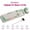 White & Light Green, variant on Wireless Keyboard and Mouse Combo with Cleaning Brush, 96-Key Retro Round Keycaps Keyboard, Aesthetic Home Office Desk Setup, Quiet 2.4G for PC Mac Laptop