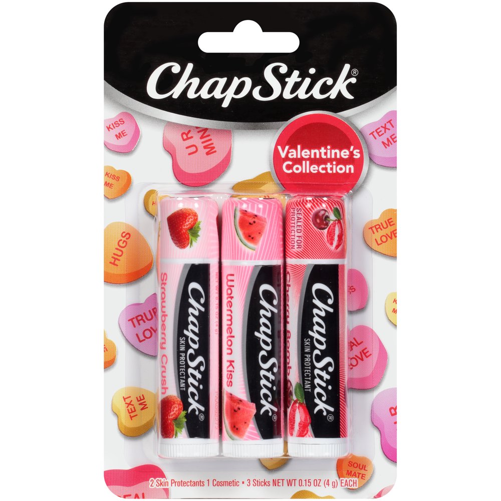 ChapStick Valentine's Day Collection Lip Balm, 3 Count