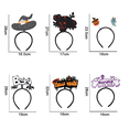 thumbnail image 2 of Diademas elegantes de Halloween para decoración de fiesta de Halloween, 2 of 5