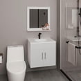 thumbnail image 1 of Blake Bathroom Cabinet with Mirror Cabinet Engineered Wood White, 1 of 8