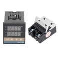 thumbnail image 4 of Juego de controlador de temperatura del termostato PID 0-400 ℃ Controlador de temperatura del termostato con termopar de relé 100-240V 40A, 4 of 5