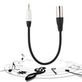 thumbnail image 4 of Cable adaptador de audio de 3,5 mm macho a XLR macho, convertidor de cable de transmisión estéreo, 4 of 9