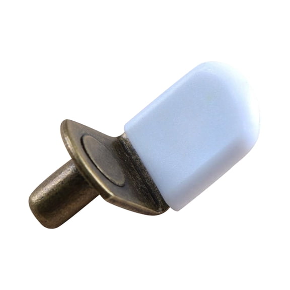 5Mm Shelf Pegs For Cabinets, L-Shaped Metal Shelf Supports With White Rubber Pads, Heavy Duty Shelving Pins For Bookshelves, Kitchen Closets, Wardrobes, Display Cases