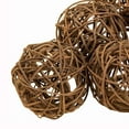 thumbnail image 3 of Saltoro Sherpi Rustic Style Round Decorative Balls with Mesh Design, Set of 6, Brown, 3 of 5