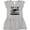 AC-Heather Grey, variant on Inktastic Just a Girl Who Loves Sharks Girls Toddler Dress