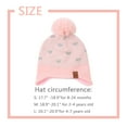 thumbnail image 5 of Baby Knitted Hat Winter Warm Toddler Boys Beanie Fleece Lining Kids Girls Hat with Pompom(Pink Hat,S), 5 of 5