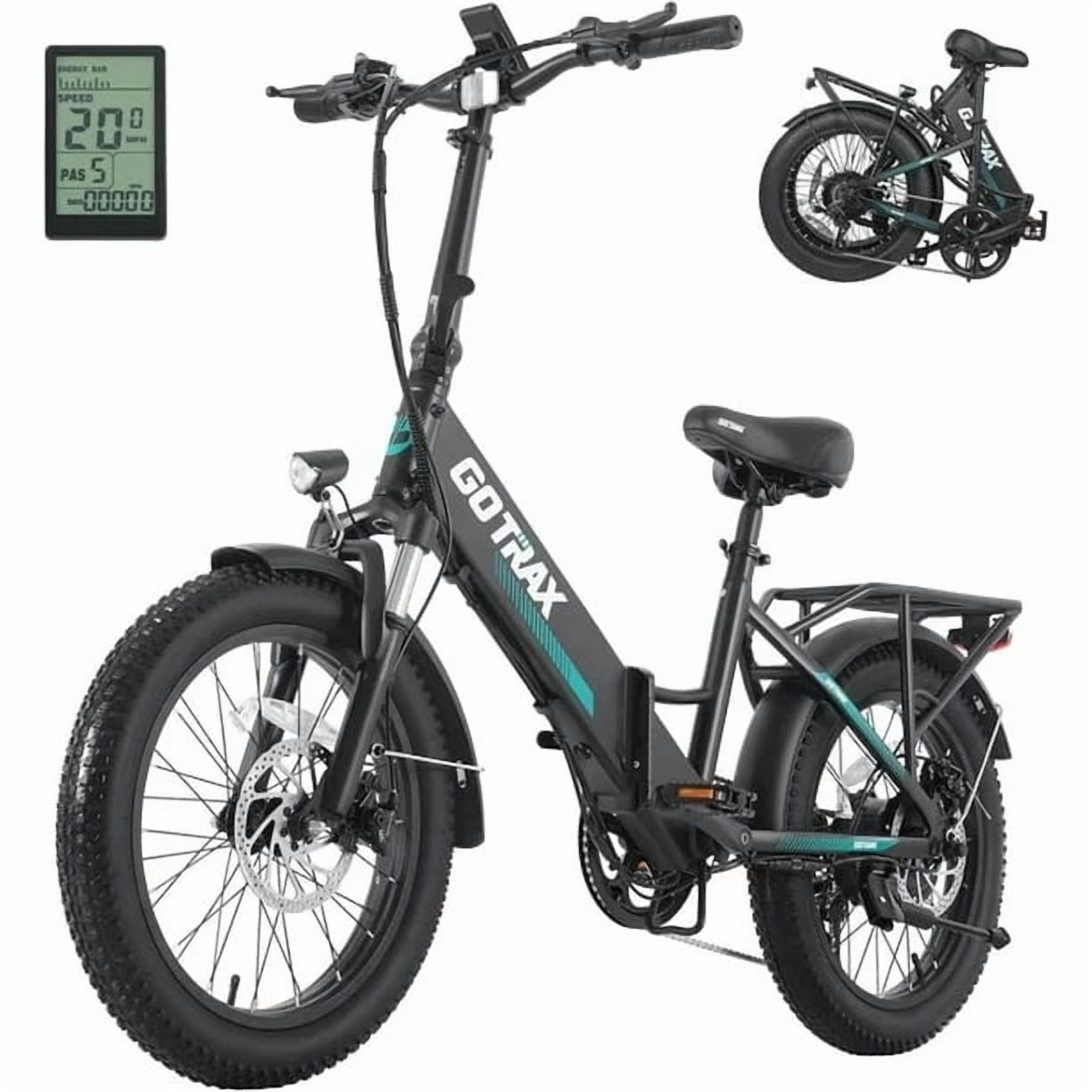 GOTRAX F2 Folding Electric Bike for Adults, 500W/48V/32kph/20