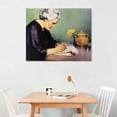 thumbnail image 2 of JEUXUS Gratitude Lady Praying Hands Religion Gold Print Over Bread Old Woman Pray Print Picture Artwork El Canvas Painting Wall Art Poster for Bedroom Living Room Decor, 2 of 4