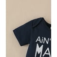 thumbnail image 4 of KIMI BEAR Newborn Baby Boys Layette Set 6-12 Months 2-Packs Clothes Shower Gift Sets Short Sleeves Romper Long Sleeves Tops Letter Print Camouflage Pants Sets with Hat 4pcs Clothing Blue, 4 of 9