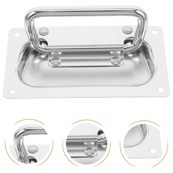 unbranded Heavy Duty Pull Handle Silver Stainless Steel For 1Pack